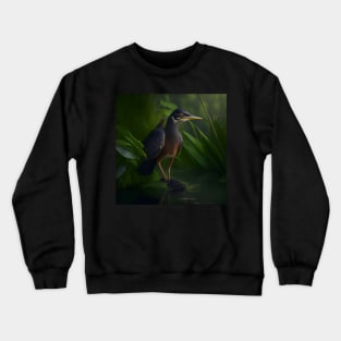 Green Heron Crewneck Sweatshirt